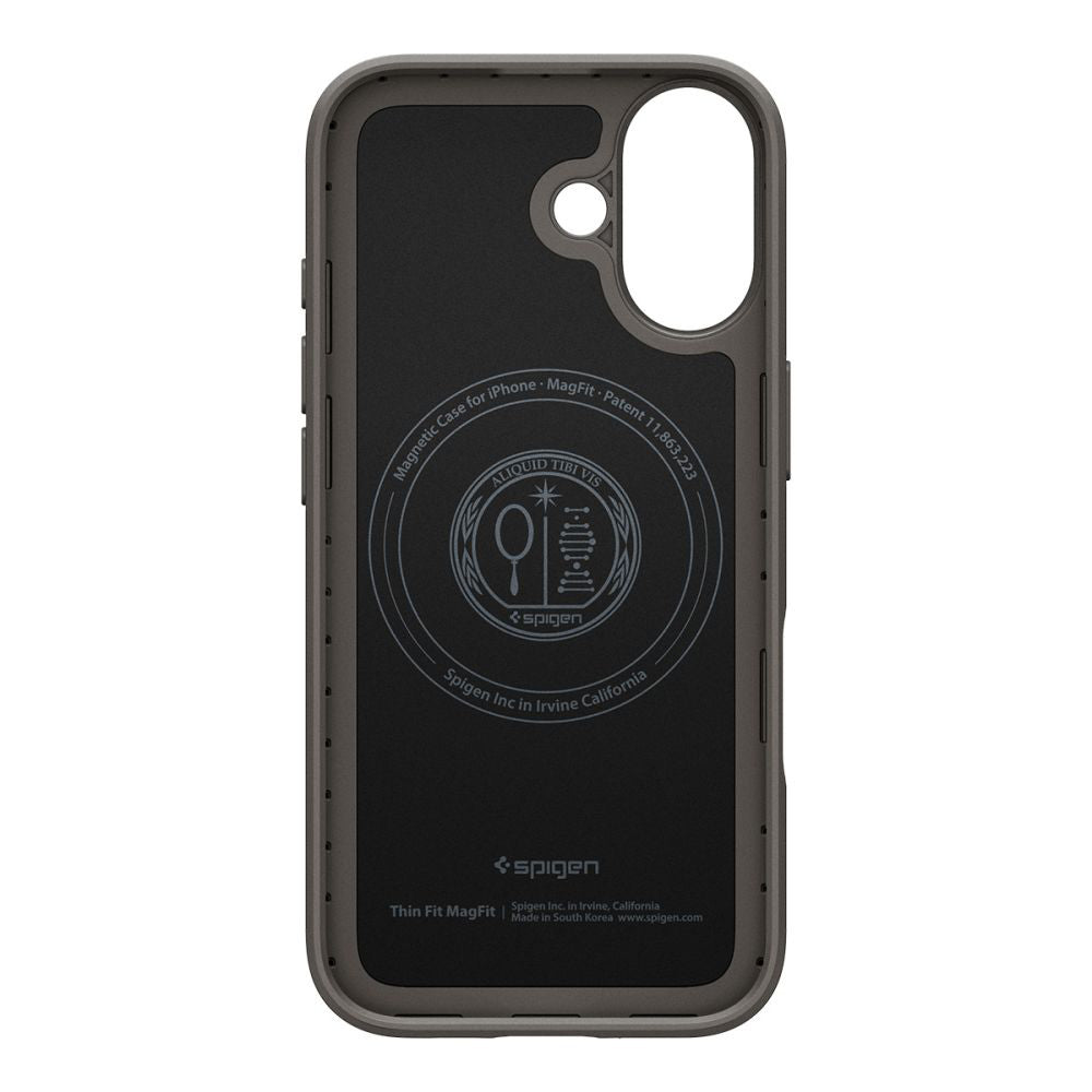 MagSafe-deksel for Apple iPhone 17, Spigen, Thin Fit, Grå ACS10375
