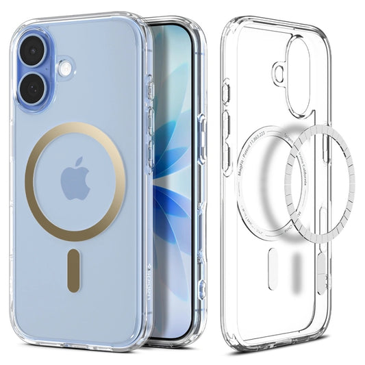 MagSafe-deksel for Apple iPhone 17, Spigen, Ultra Hybrid, Gjennomsiktig Gull