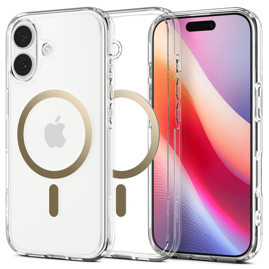 MagSafe-deksel for Apple iPhone 17, Spigen, Ultra Hybrid, Gjennomsiktig Gull