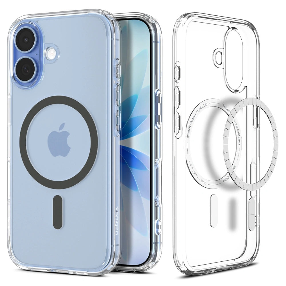 MagSafe-deksel for Apple iPhone 17, Spigen, Ultra Hybrid, Grå