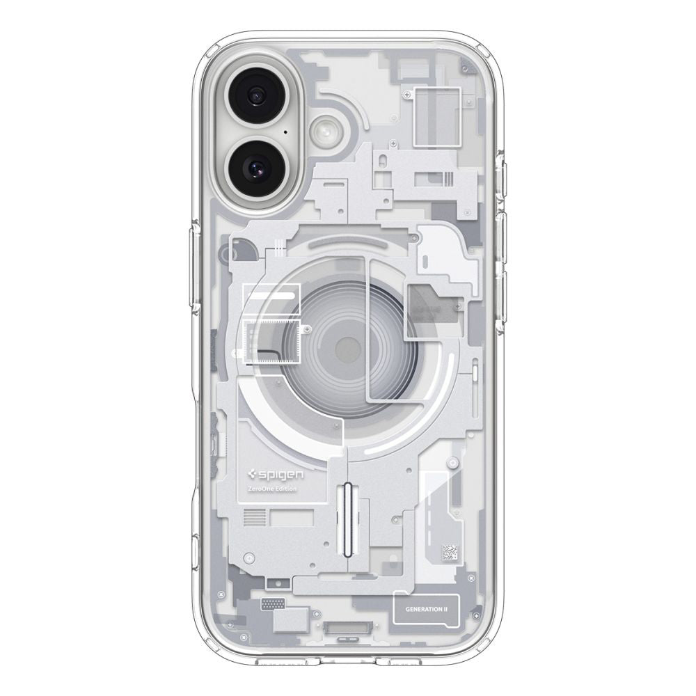 MagSafe-deksel for Apple iPhone 17, Spigen, Ultra Hybrid Zero One, Hvit ACS10385