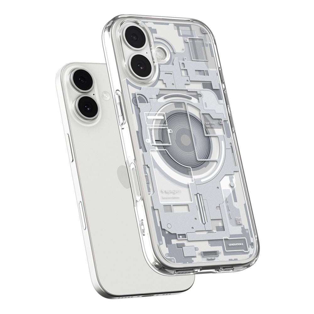 MagSafe-deksel for Apple iPhone 17, Spigen, Ultra Hybrid Zero One, Hvit ACS10385