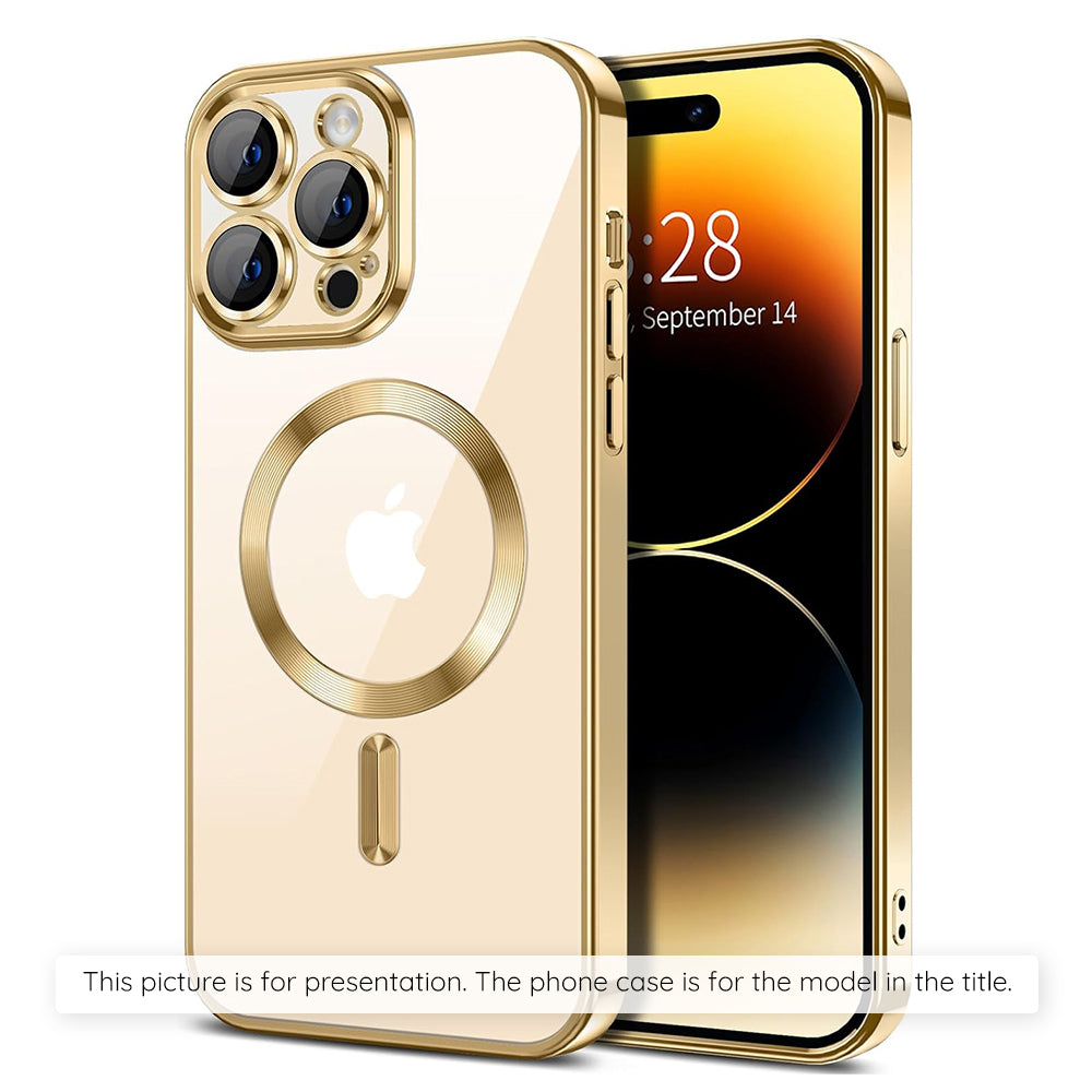 MagSafe-deksel for Apple iPhone 17, Techsuit, Luxury Crystal, Gull