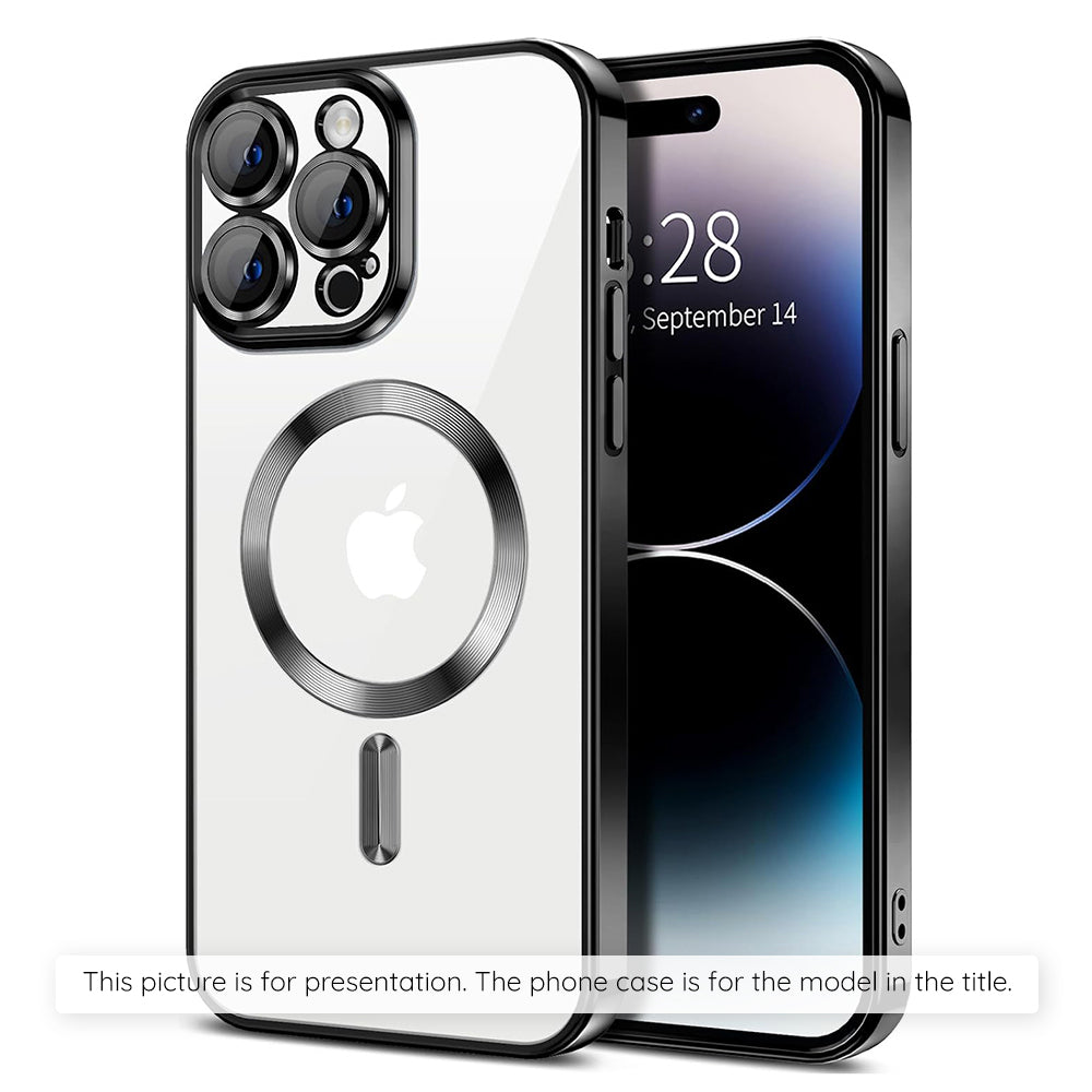 MagSafe-deksel for Apple iPhone 17, Techsuit, Luxury Crystal, Svart