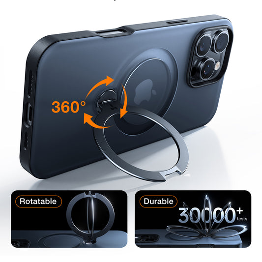 MagSafe-deksel for Apple iPhone 17, Torras, Ostand Spin, Svart