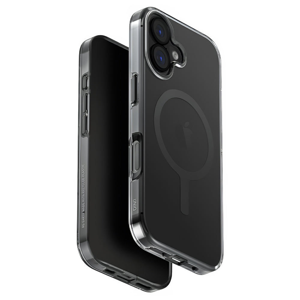 MagSafe-deksel for Apple iPhone 17, UNIQ, Clario MagClick, Røykfarget