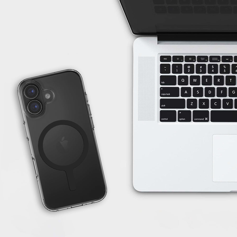 MagSafe-deksel for Apple iPhone 17, UNIQ, Clario MagClick, Røykfarget