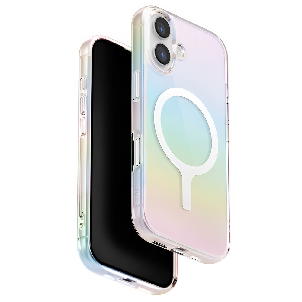 MagSafe-deksel for Apple iPhone 17, UNIQ, Iridescia MagClick, Flerfarget
