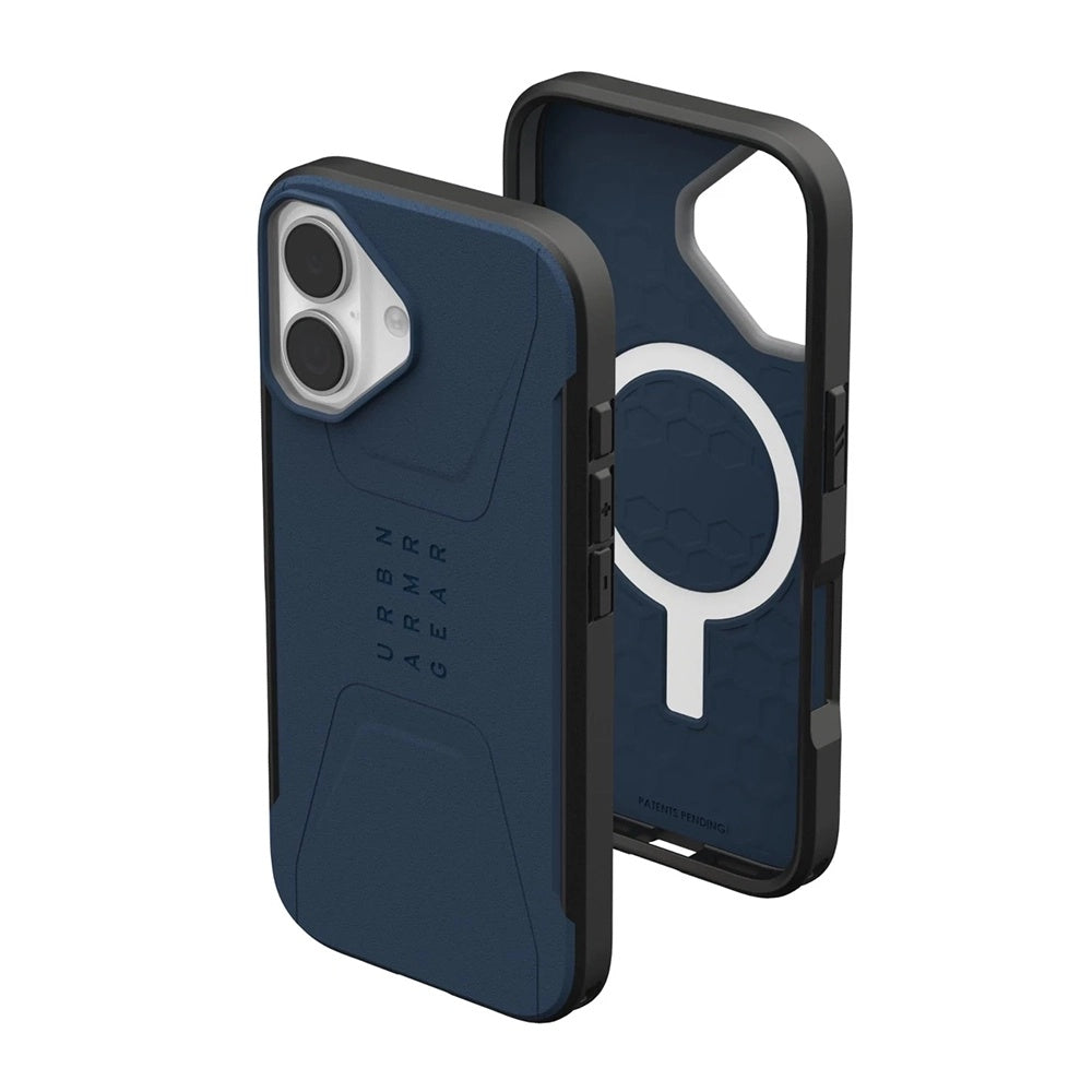 MagSafe-deksel for Apple iPhone 17, Urban Armor Gear, Civilian, Marineblå