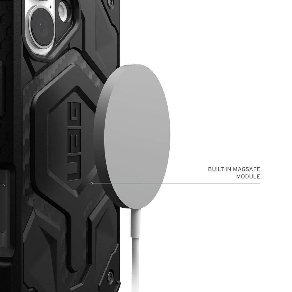 MagSafe-deksel for Apple iPhone 17, Urban Armor Gear, Monarch Pro Carbon, Svart