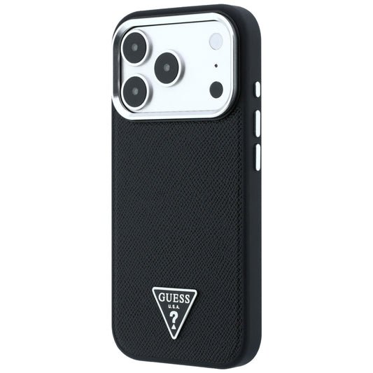 MagSafe-deksel for Apple iPhone 18 Pro / 17 Pro, Guess, Grained Triangle Logo, Svart