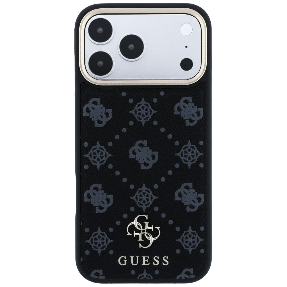 MagSafe-deksel for Apple iPhone 18 Pro / 17 Pro, Guess, Peony 4G Small Logo, Svart