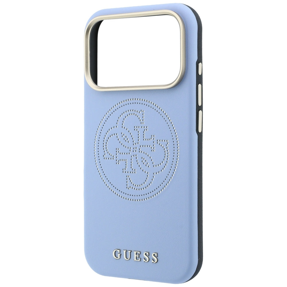 MagSafe-deksel for Apple iPhone 18 Pro / 17 Pro, Guess, Perforert 4G, Blå