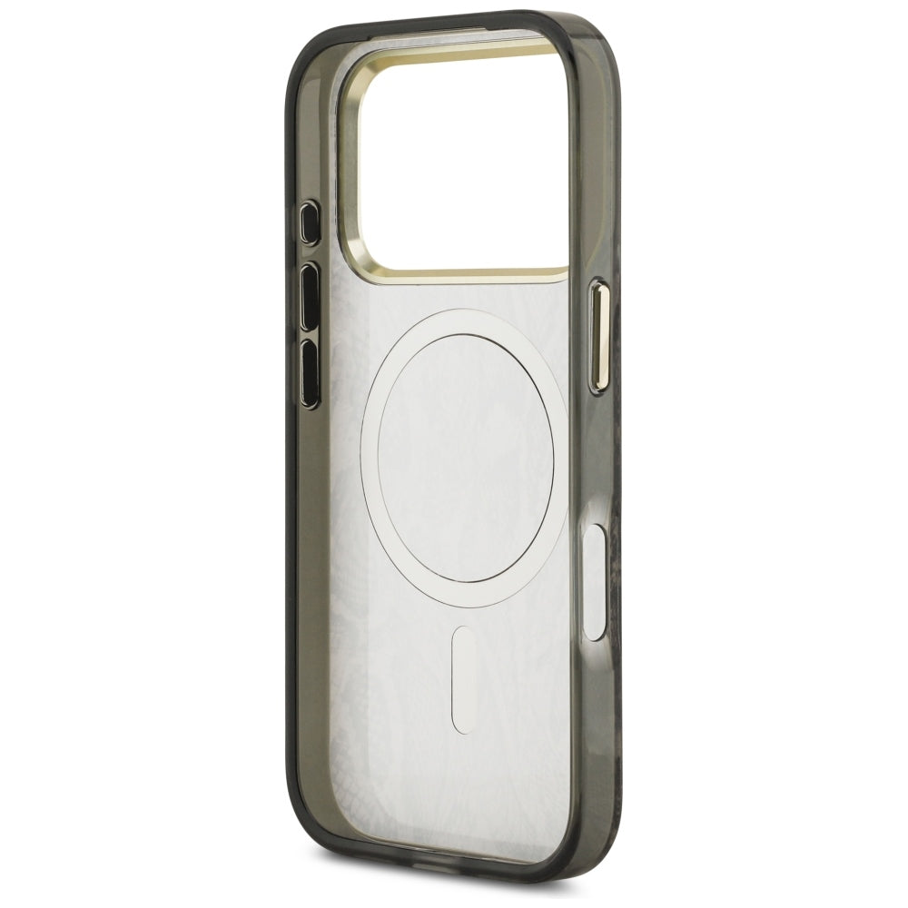 MagSafe-deksel for Apple iPhone 18 Pro / 17 Pro, Guess, Python-mønster, Brun