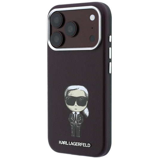 MagSafe-deksel for Apple iPhone 18 Pro / 17 Pro, Karl Lagerfeld, Ikonik Sketch, Burgunder