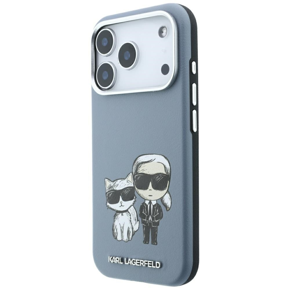 MagSafe-deksel for Apple iPhone 18 Pro / 17 Pro, Karl Lagerfeld, KC Bodies Sketch, Bleu