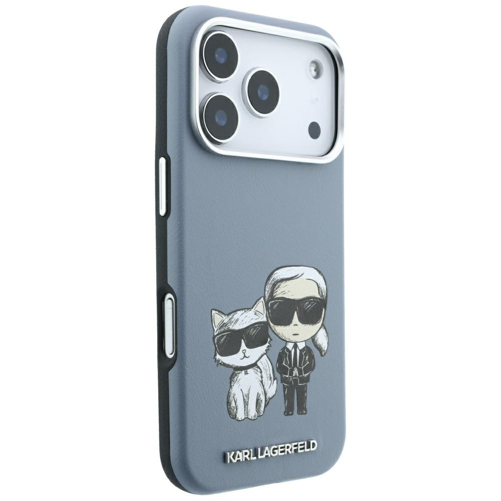 MagSafe-deksel for Apple iPhone 18 Pro / 17 Pro, Karl Lagerfeld, KC Bodies Sketch, Bleu