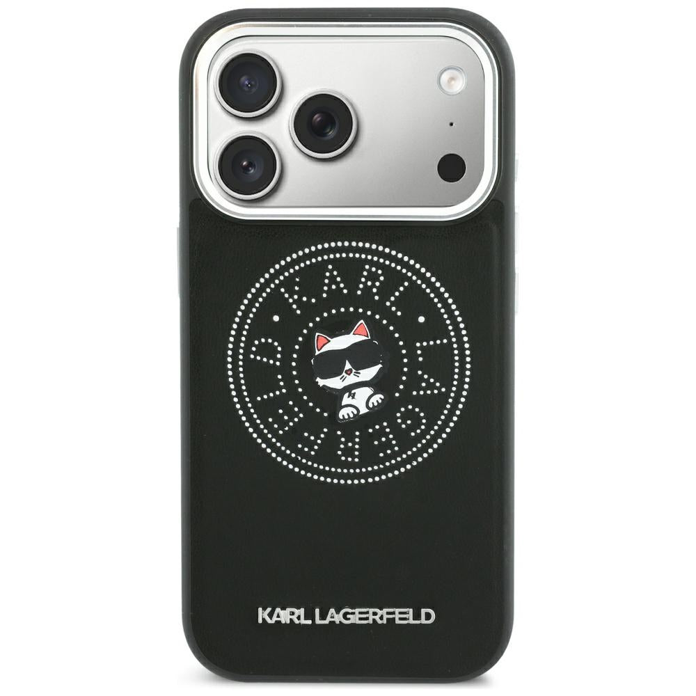 MagSafe-deksel for Apple iPhone 18 Pro / 17 Pro, Karl Lagerfeld, Point and Choupette Sketch, svart