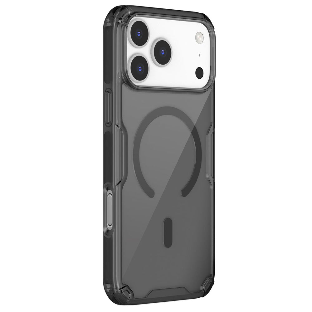 MagSafe-deksel for Apple iPhone 18 Pro / 17 Pro, Nillkin, Nature Pro, Svart Transparent