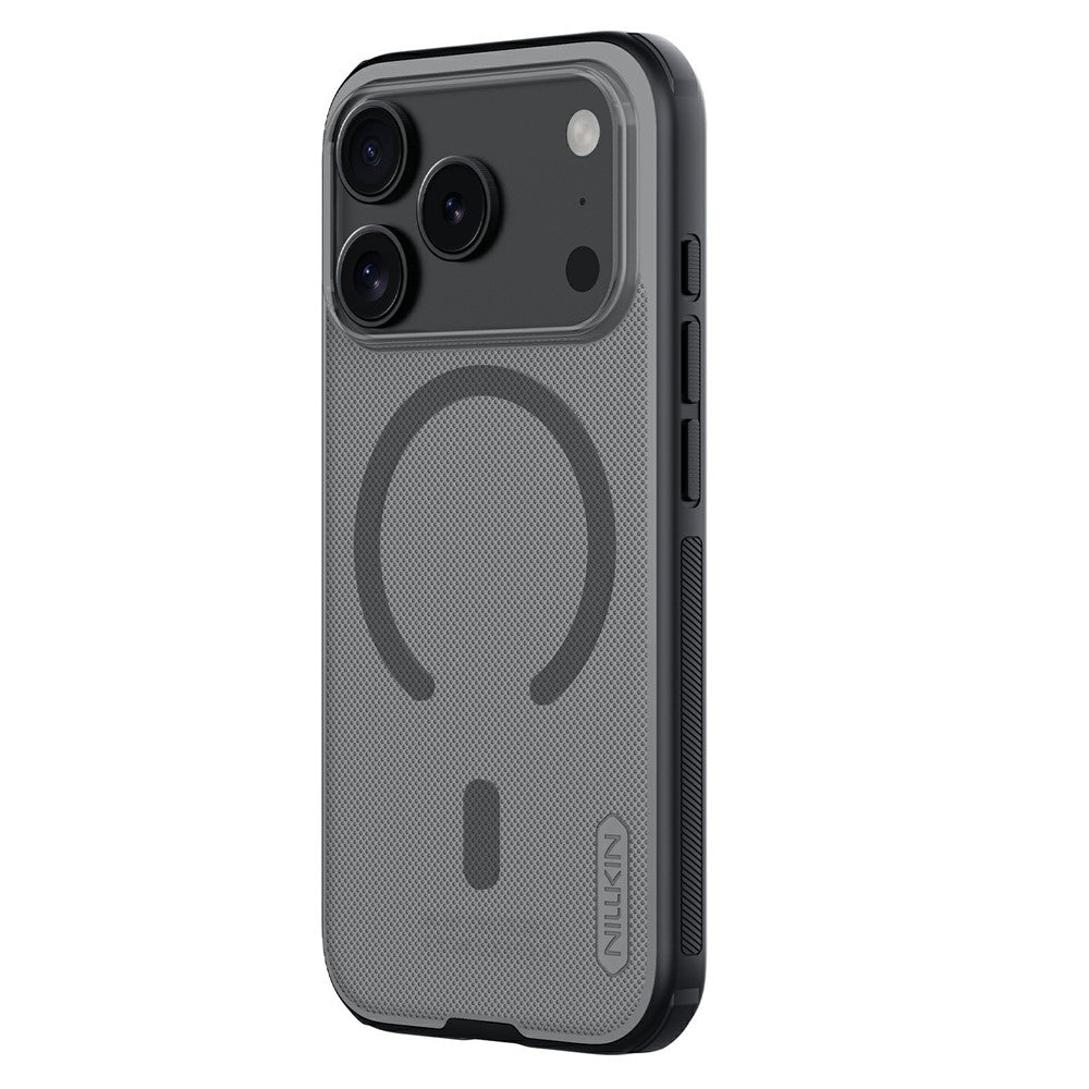 MagSafe-deksel for Apple iPhone 18 Pro / 17 Pro, Nillkin, Super Shield Pro, Svart Gjennomsiktig Satinert