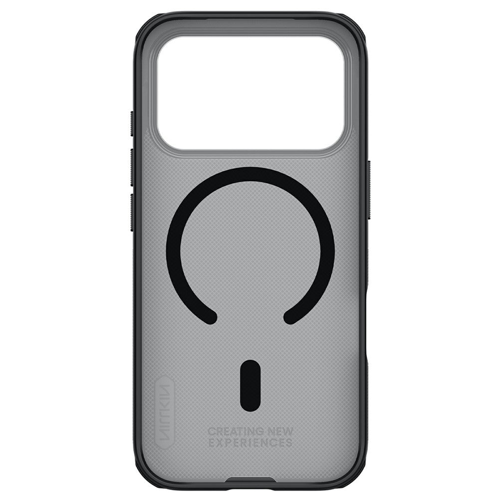 MagSafe-deksel for Apple iPhone 18 Pro / 17 Pro, Nillkin, Super Shield Pro, Svart Gjennomsiktig Satinert