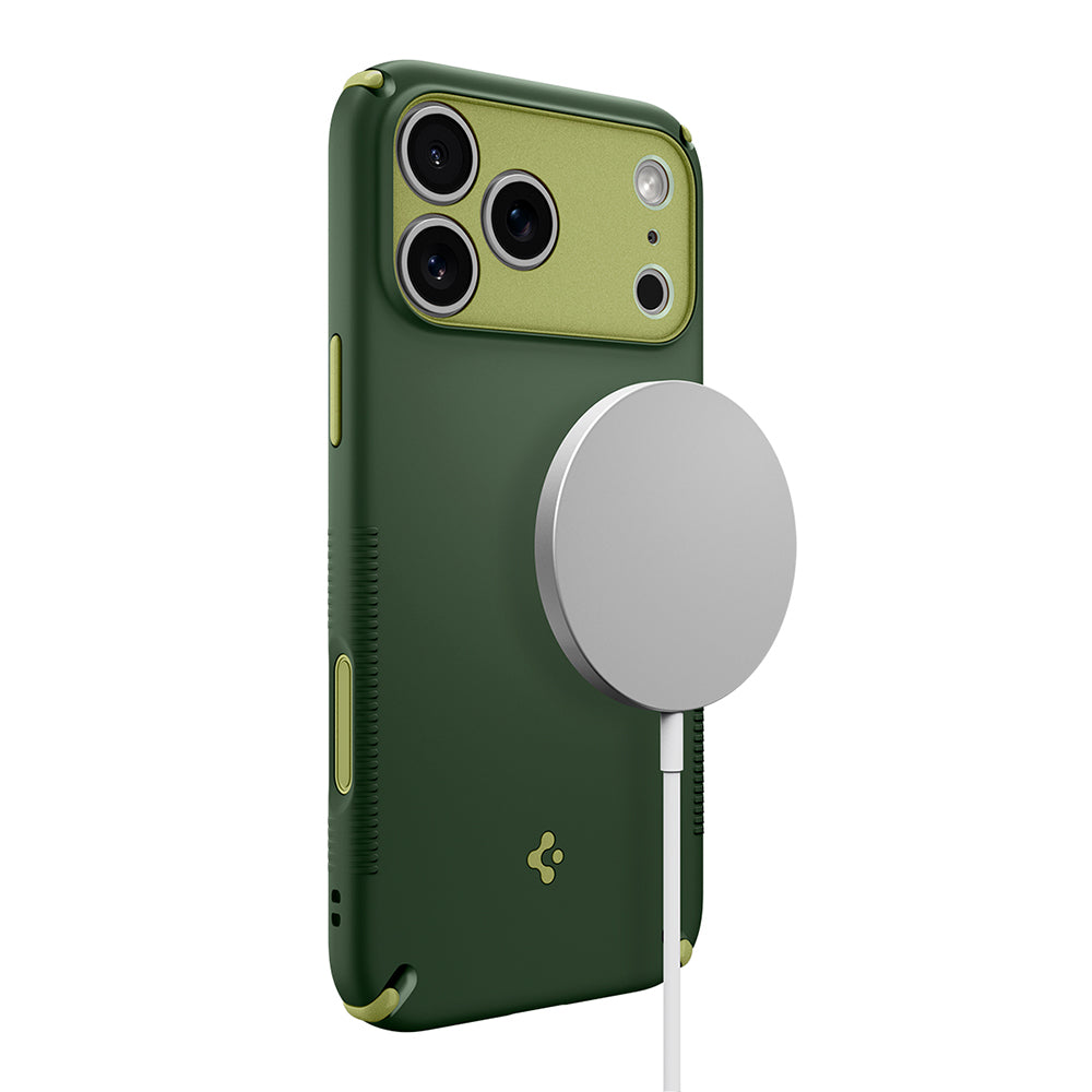 MagSafe-deksel for Apple iPhone 18 Pro / 17 Pro, Spigen, Caseology Nano Pop Hybrid, Grønn ACS12176