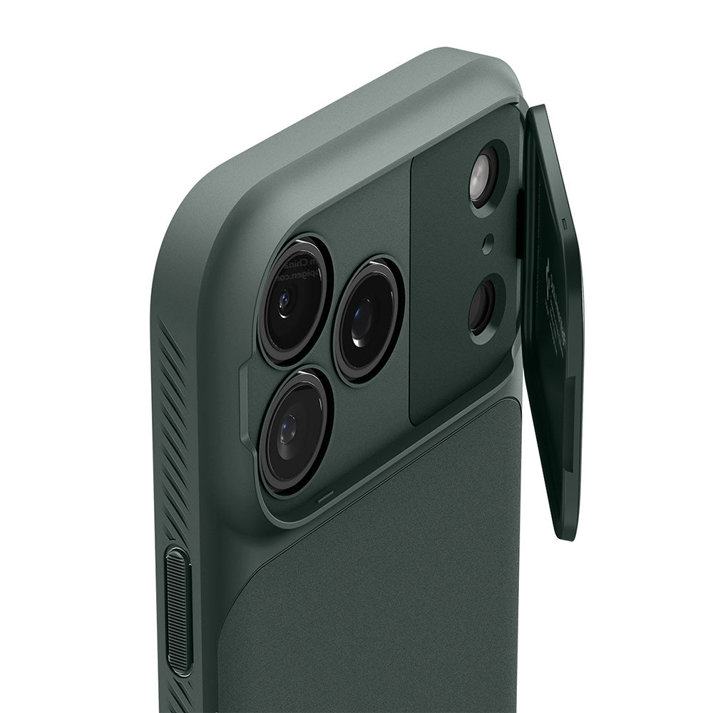 MagSafe-deksel for Apple iPhone 18 Pro / 17 Pro, Spigen, Optik Armor, Grønn ACS09954