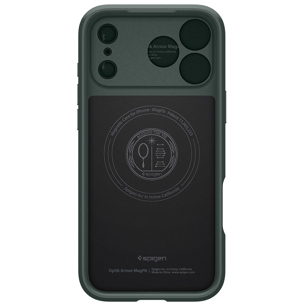 MagSafe-deksel for Apple iPhone 18 Pro / 17 Pro, Spigen, Optik Armor, Grønn ACS09954