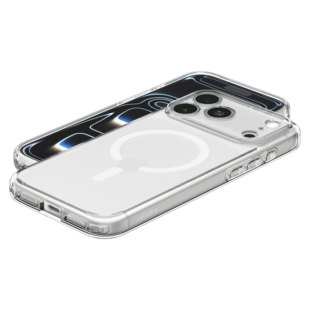 MagSafe-deksel for Apple iPhone 18 Pro / 17 Pro, Spigen, Ultra Hybrid, Satinert hvit ACS12161