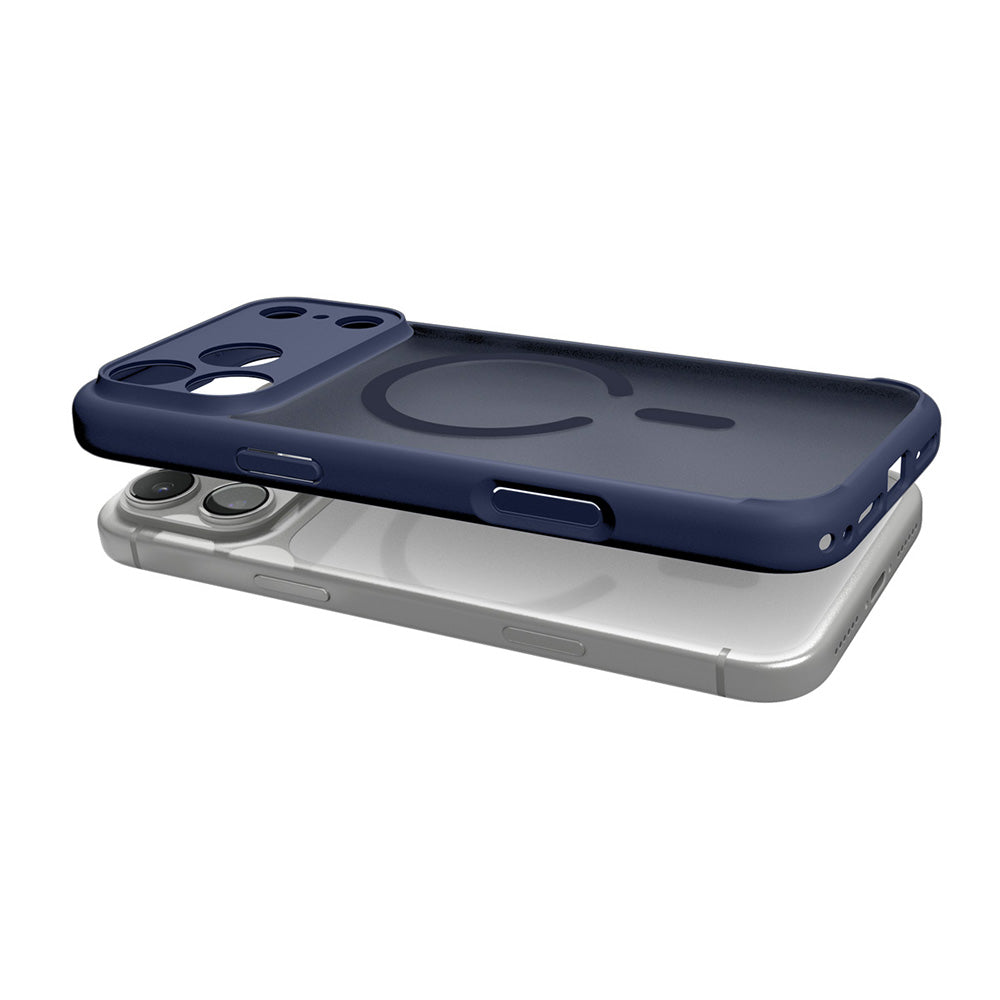 MagSafe-deksel for Apple iPhone 18 Pro / 17 Pro, Spigen, Ultra Hybrid, Satinert Marineblå ACS11931