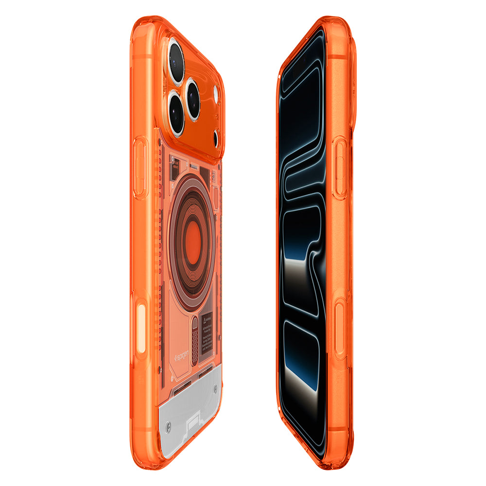 MagSafe-deksel for Apple iPhone 18 Pro / 17 Pro, Spigen, Ultra Hybrid C-One, Oransje ACS11986