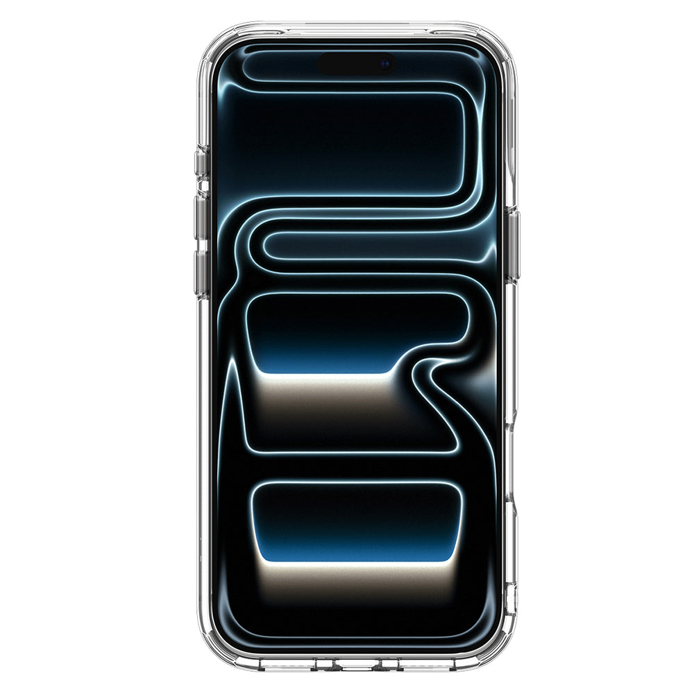 MagSafe-deksel for Apple iPhone 18 Pro / 17 Pro, Spigen, Ultra Hybrid Optik S, Sølv Transparent ACS11921