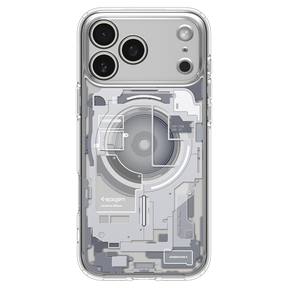MagSafe-deksel for Apple iPhone 18 Pro / 17 Pro, Spigen, Ultra Hybrid Zero One, hvit ACS12163