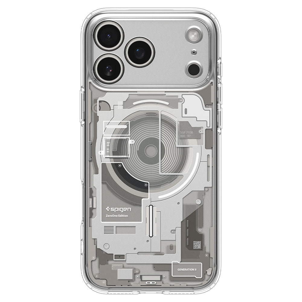 MagSafe-deksel for Apple iPhone 18 Pro / 17 Pro, Spigen, Ultra Hybrid Zero One, Beige ACS12164