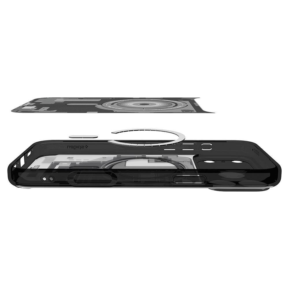 MagSafe-deksel for Apple iPhone 18 Pro / 17 Pro, Spigen, Ultra Hybrid Zero One, Svart ACS12165