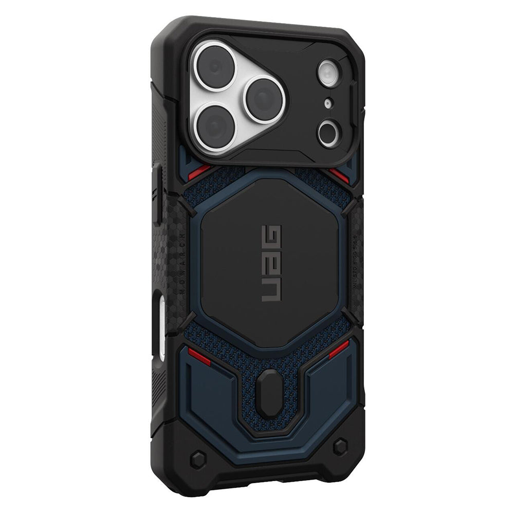 MagSafe-deksel for Apple iPhone 18 Pro / 17 Pro, Urban Armor Gear, Monarch Pro Kevlar, Marineblå