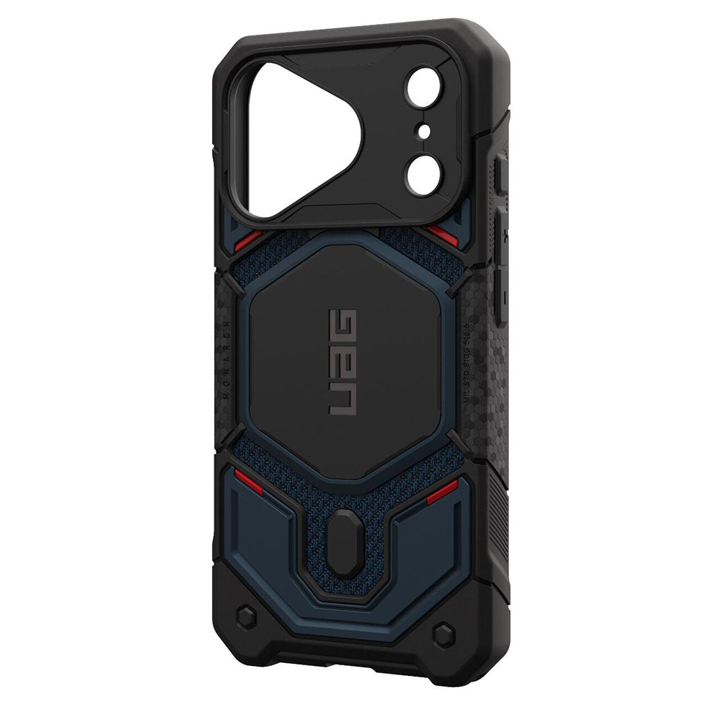 MagSafe-deksel for Apple iPhone 18 Pro / 17 Pro, Urban Armor Gear, Monarch Pro Kevlar, Marineblå