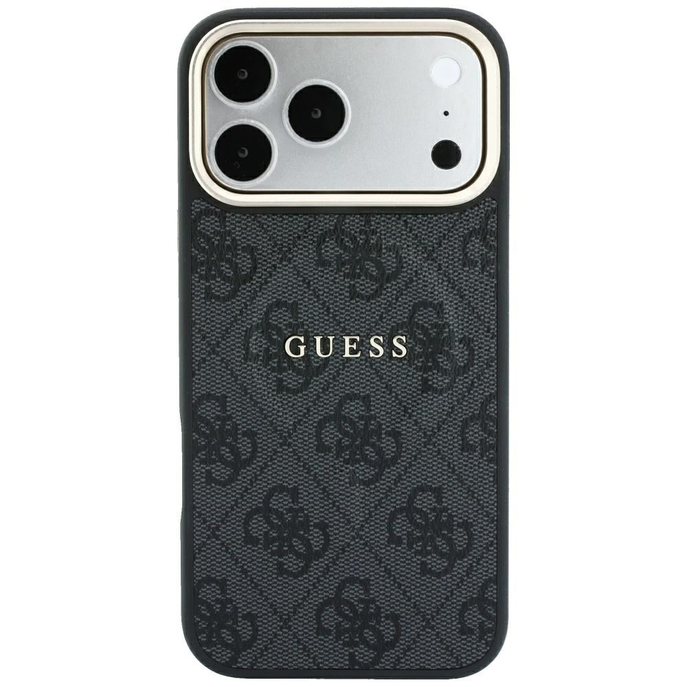 MagSafe-deksel for Apple iPhone 18 Pro Max / 17 Pro Max, Guess, 4G Embossed Classic, Svart
