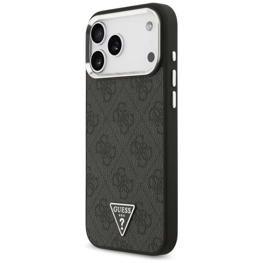 MagSafe-deksel for Apple iPhone 18 Pro Max / 17 Pro Max, Guess, 4G Triangle Logo, Svart