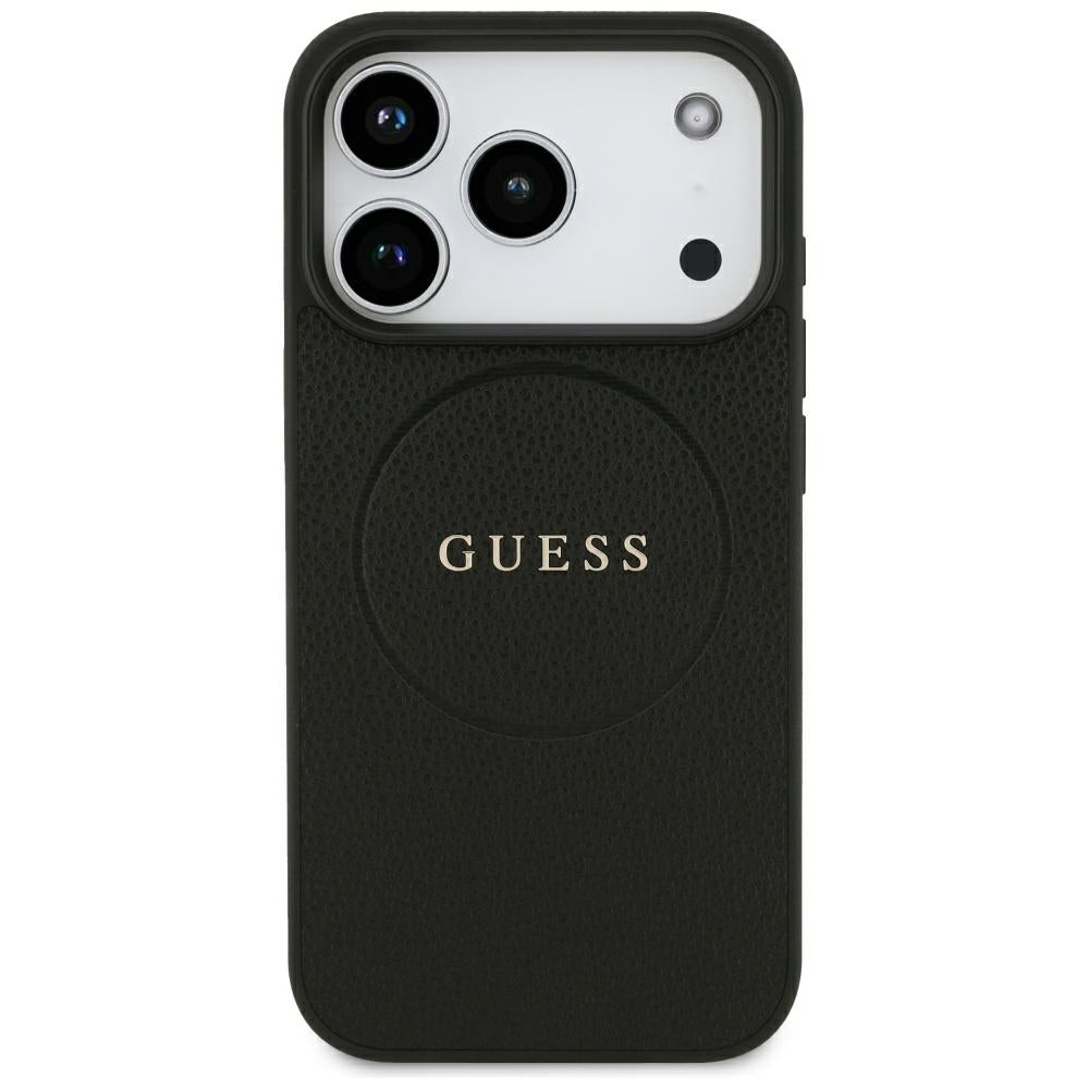 MagSafe-deksel for Apple iPhone 18 Pro Max / 17 Pro Max, Guess, Kornet gullring, svart