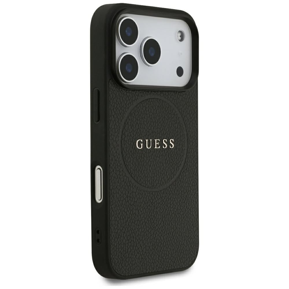 MagSafe-deksel for Apple iPhone 18 Pro Max / 17 Pro Max, Guess, Kornet gullring, svart