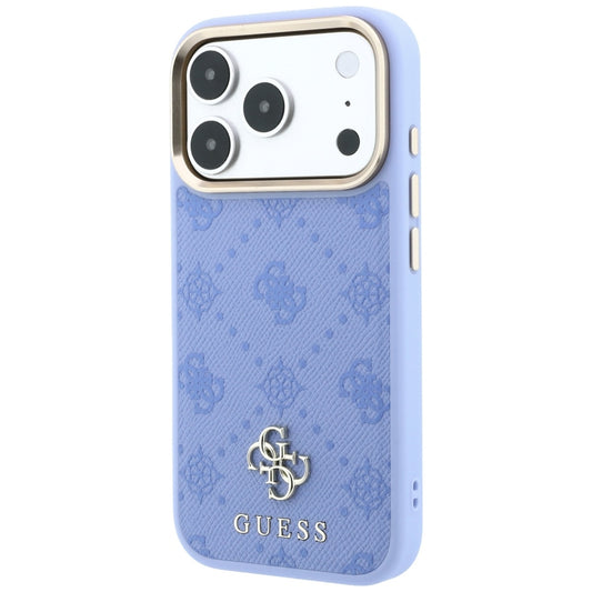 MagSafe-deksel for Apple iPhone 18 Pro Max / 17 Pro Max, Guess, Peony 4G Small Logo, Bleu