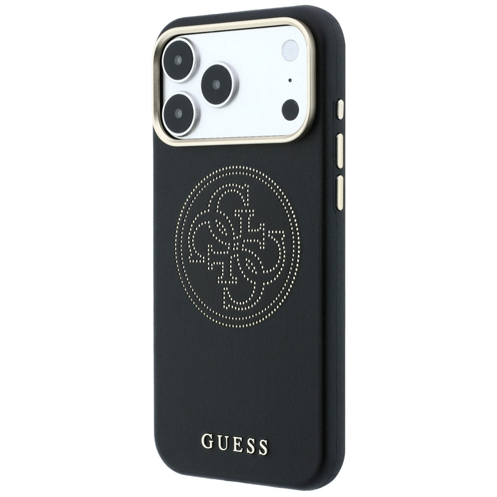 MagSafe-deksel for Apple iPhone 18 Pro Max / 17 Pro Max, Guess, Perforert 4G, Svart