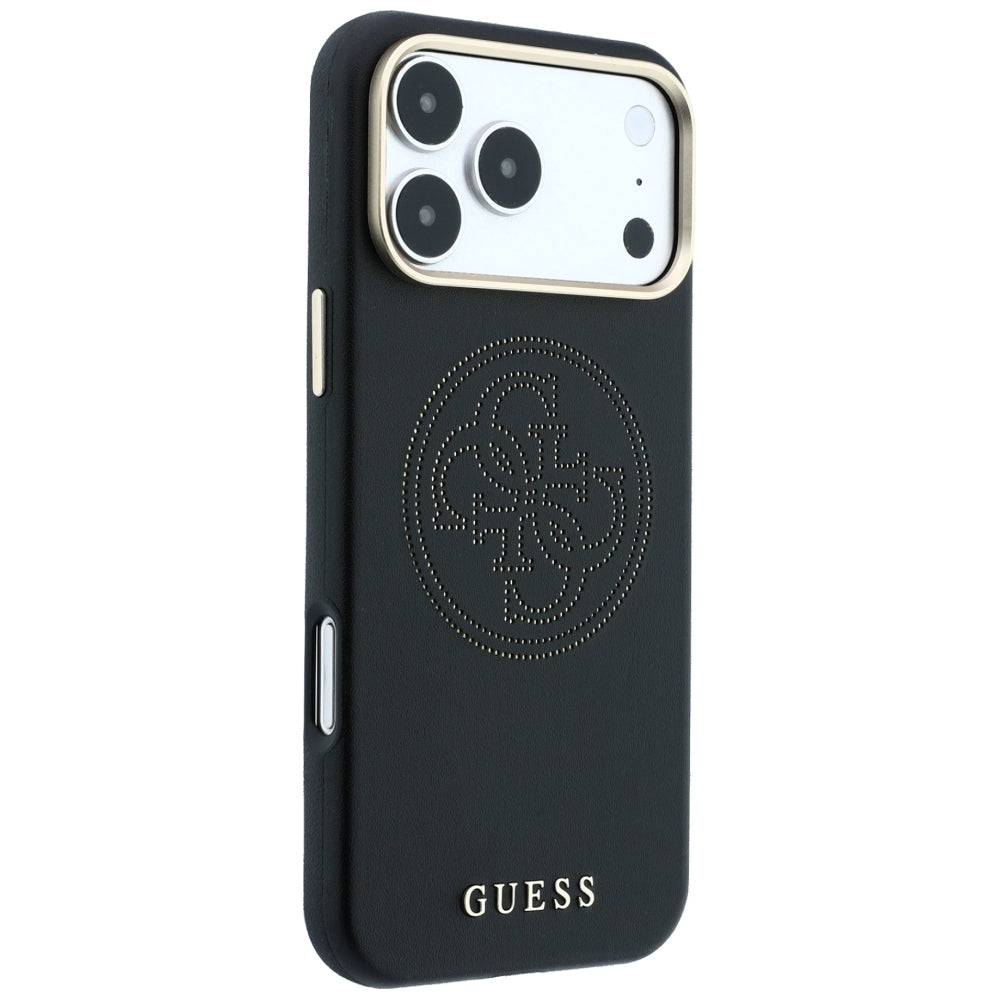 MagSafe-deksel for Apple iPhone 18 Pro Max / 17 Pro Max, Guess, Perforert 4G, Svart