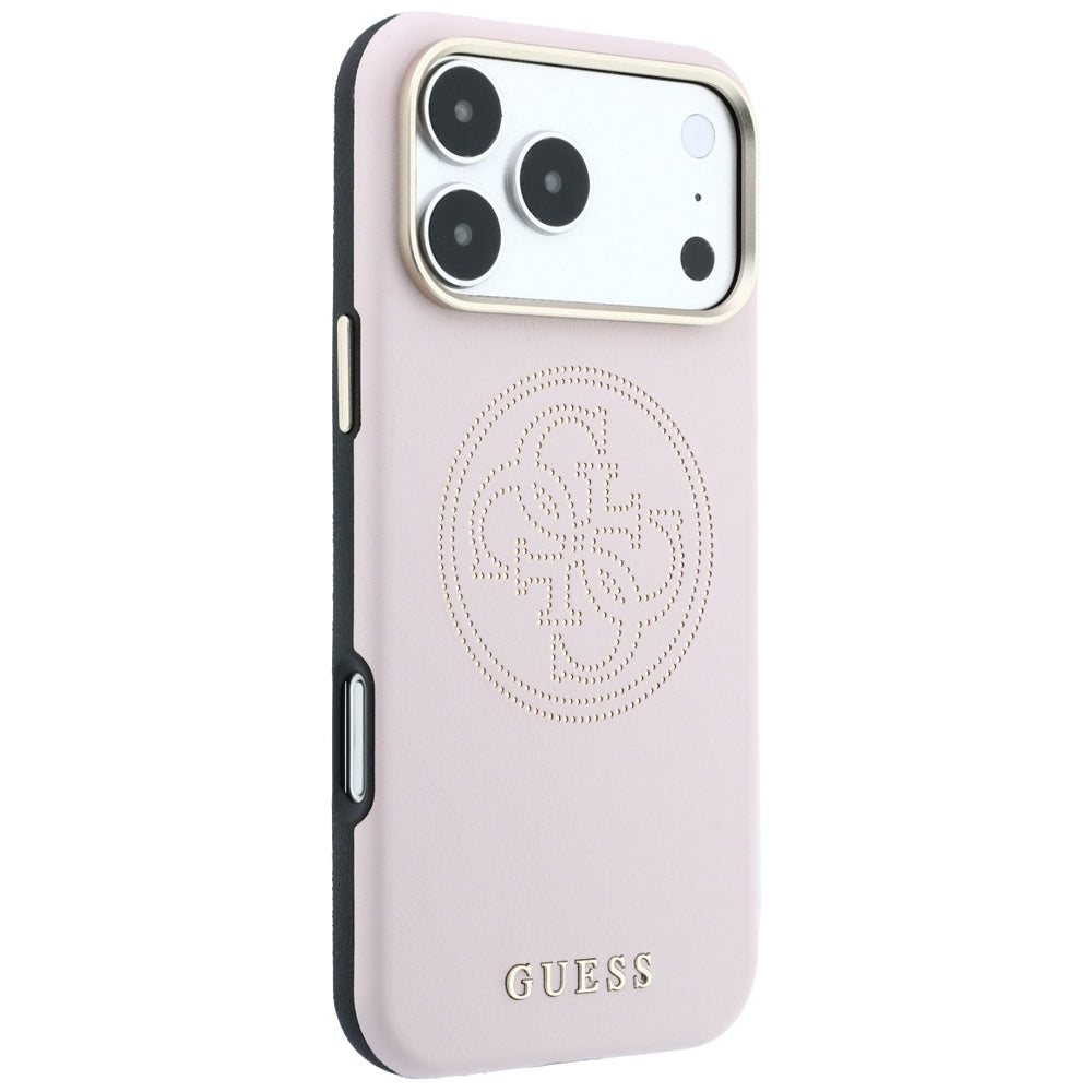MagSafe-deksel for Apple iPhone 18 Pro Max / 17 Pro Max, Guess, Perforert 4G, Rosa