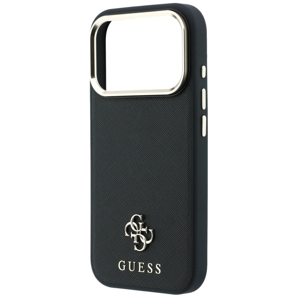 MagSafe-deksel for Apple iPhone 18 Pro Max / 17 Pro Max, Guess, Saffiano Small 4G Classic, Svart