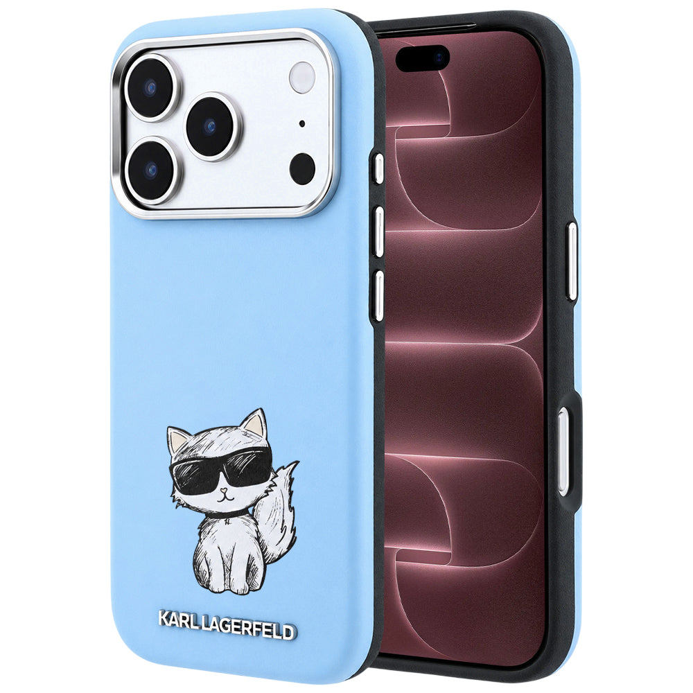 MagSafe-deksel for Apple iPhone 18 Pro Max / 17 Pro Max, Karl Lagerfeld, Choupette Sketch, Bleu