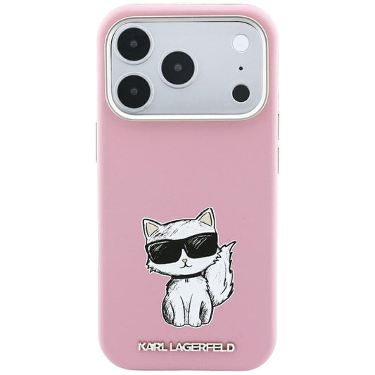 MagSafe-deksel for Apple iPhone 18 Pro Max / 17 Pro Max, Karl Lagerfeld, Choupette Sketch, Rosa