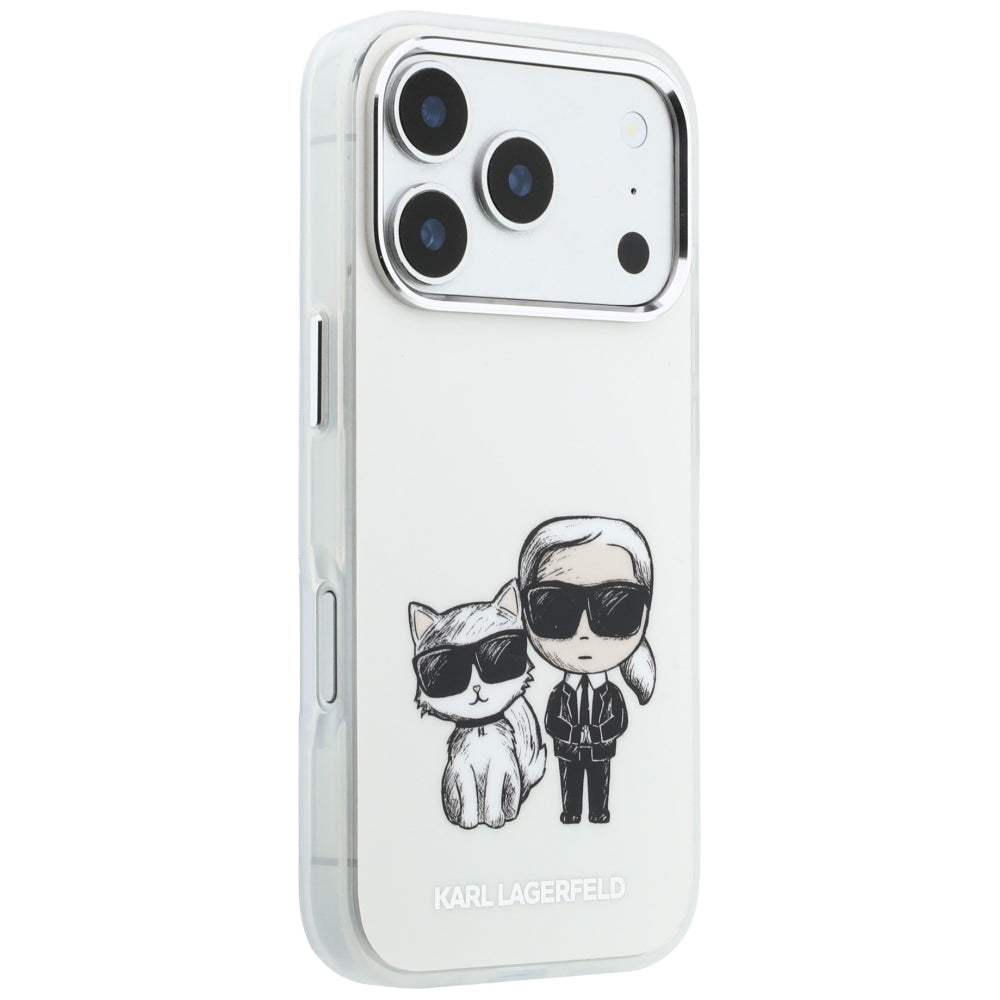 MagSafe-deksel for Apple iPhone 18 Pro Max / 17 Pro Max, Karl Lagerfeld, IML KC Bodies Sketch Print, Beige