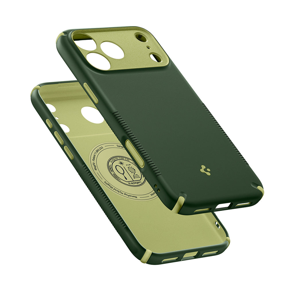 MagSafe-deksel for Apple iPhone 18 Pro Max / 17 Pro Max, Spigen, Caseology Nano Pop Hybrid, Grønn ACS12139